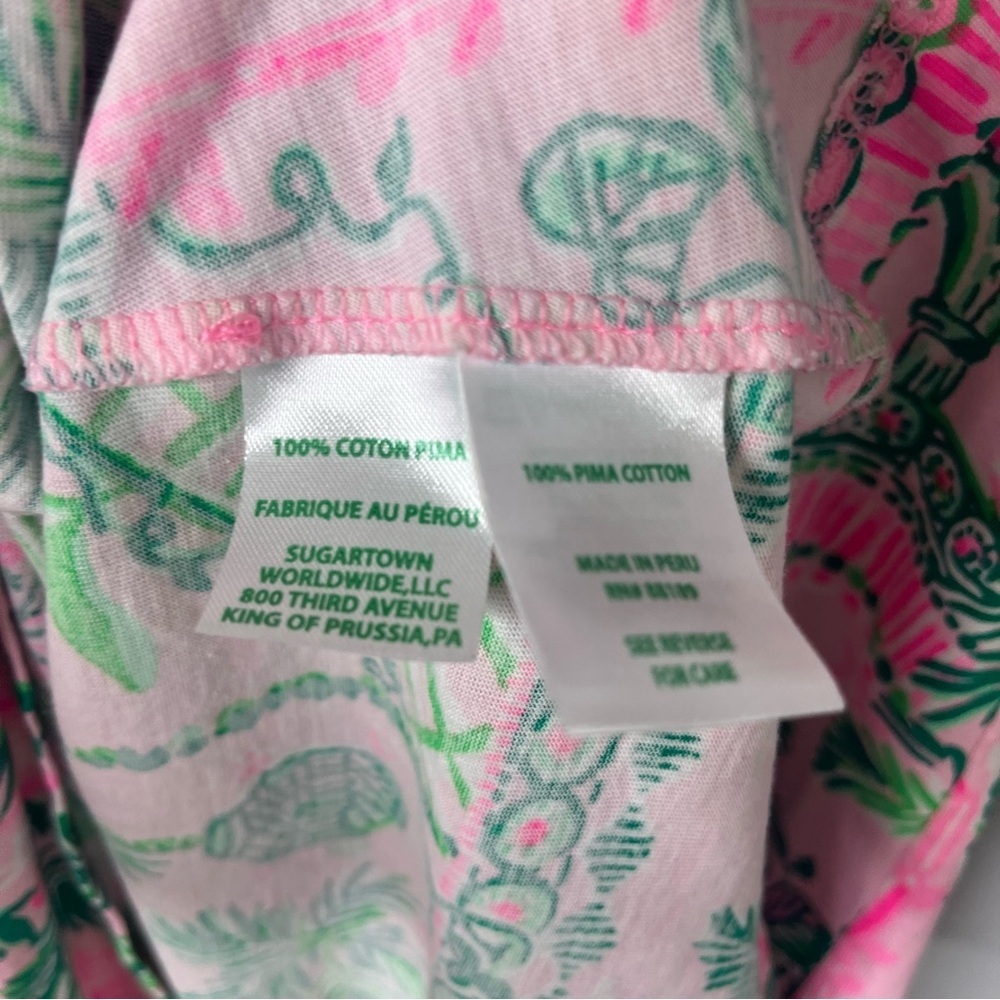 Lilly Pulitzer Cody T Shirt Dress Mandevilla Baby Always Worth It Size Small - Picture 5 of 5